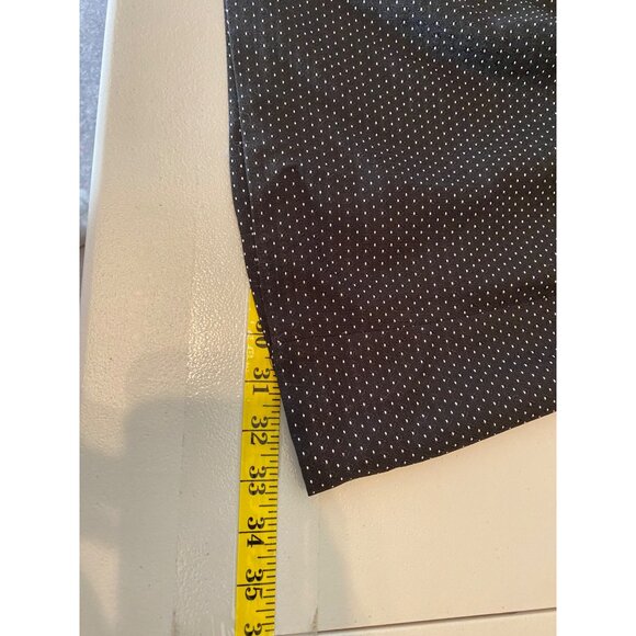 Black Label Evan-Picone Polka Dot Sleeveless Dress Pockets Red Belt Size 12 - Picture 11 of 11